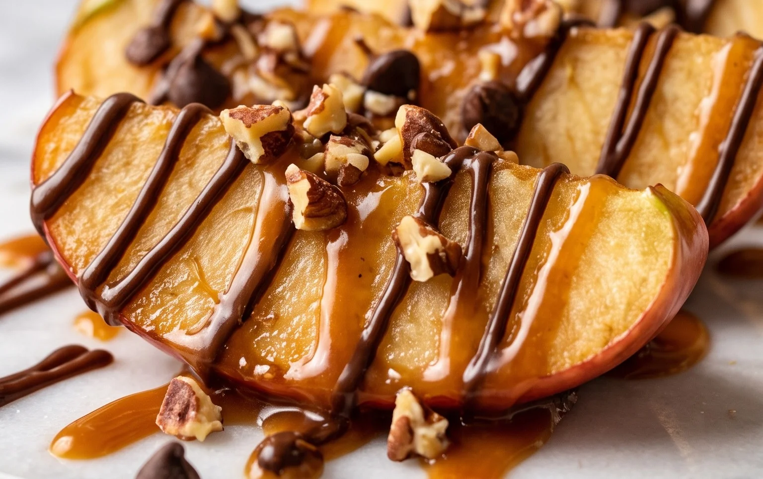 Caramel Apple Slices