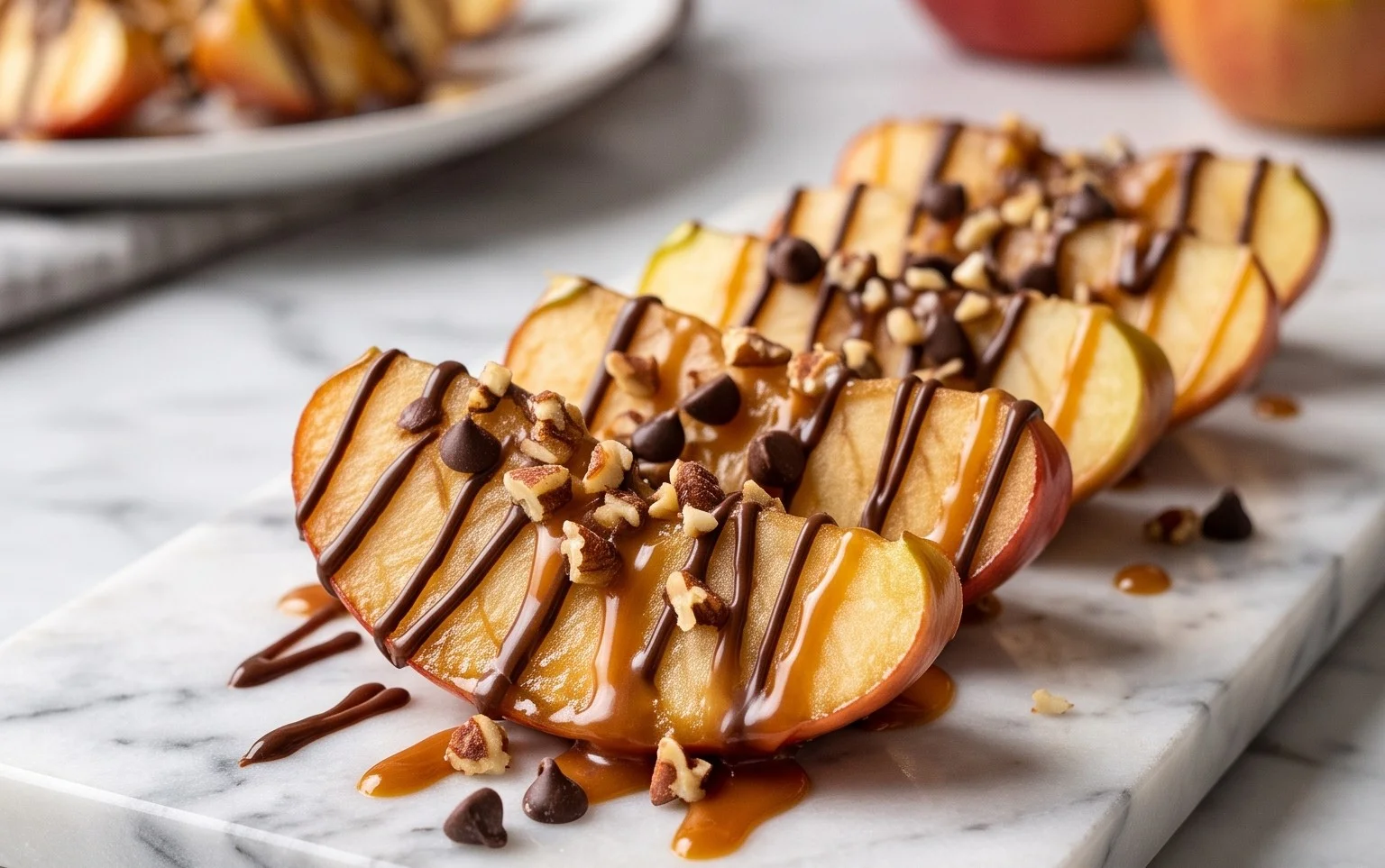 Easy Caramel Apple Slices Recipe