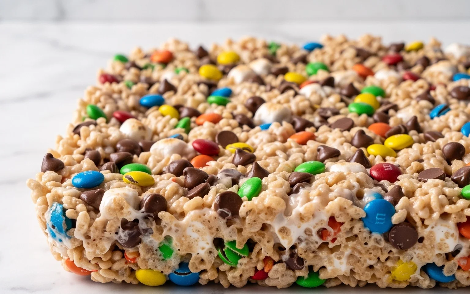 Loaded M&M Rice Krispie Treats Recipe